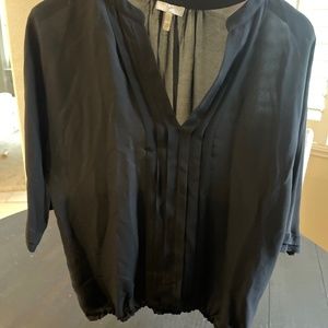 Black 100% silk Joie top